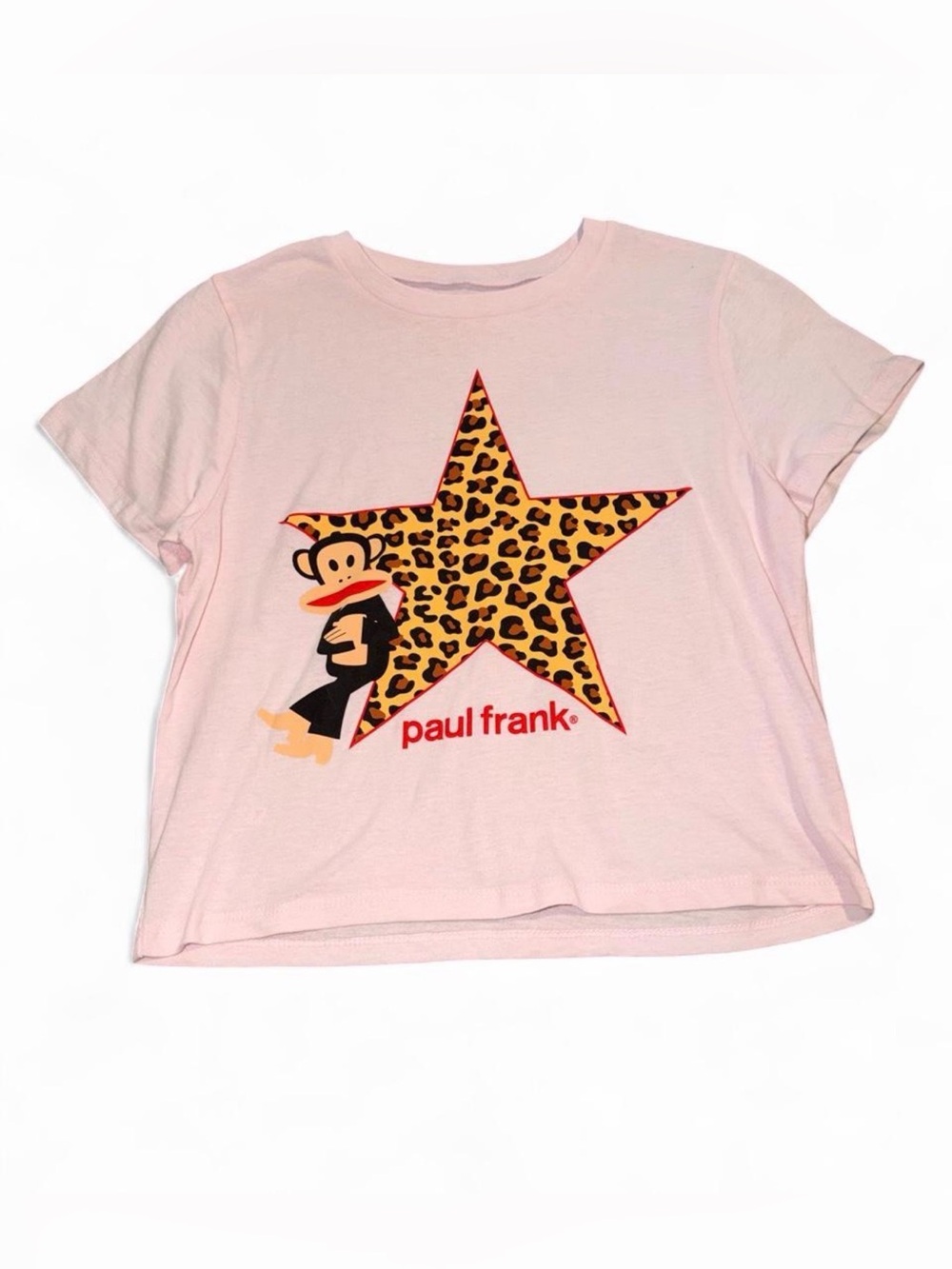 Paul Frank Light Pink Tee with Leopard Star graphic